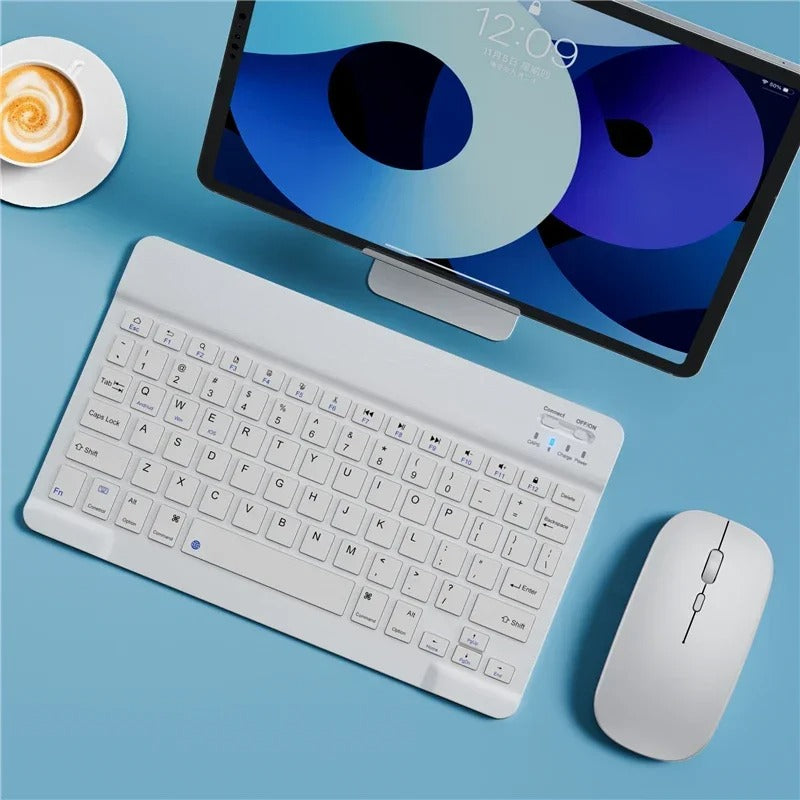 Kit Teclado Mouse Sem Fio Bluetooth