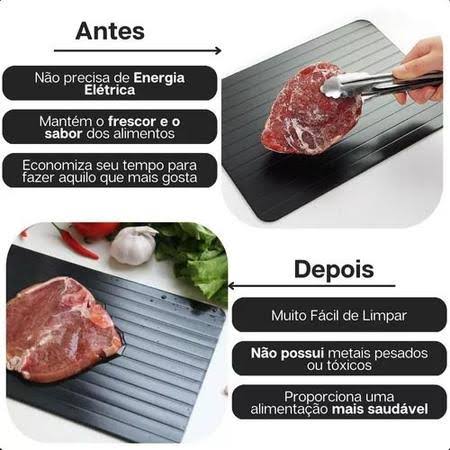 Tábua Para Descongelar Carnes e Peixes Rápido