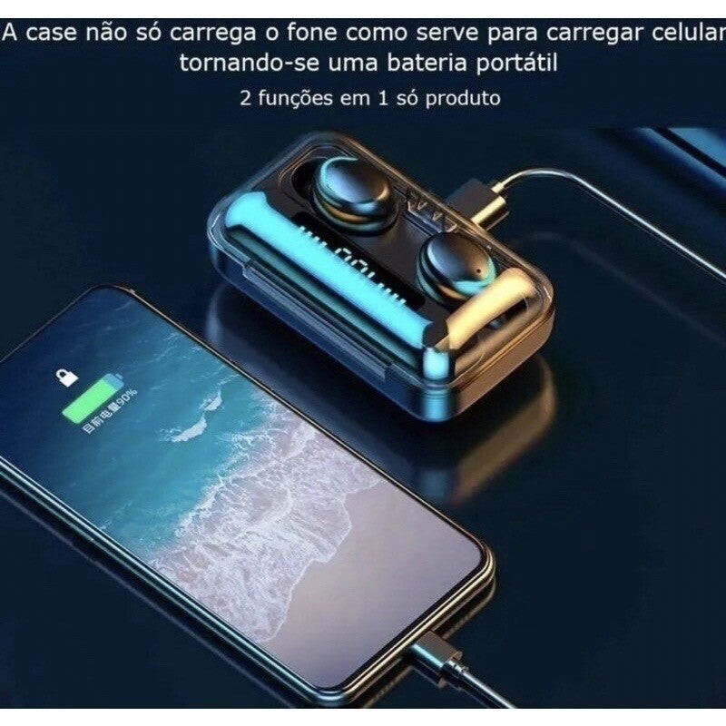 Fone sem fio POWERBANK