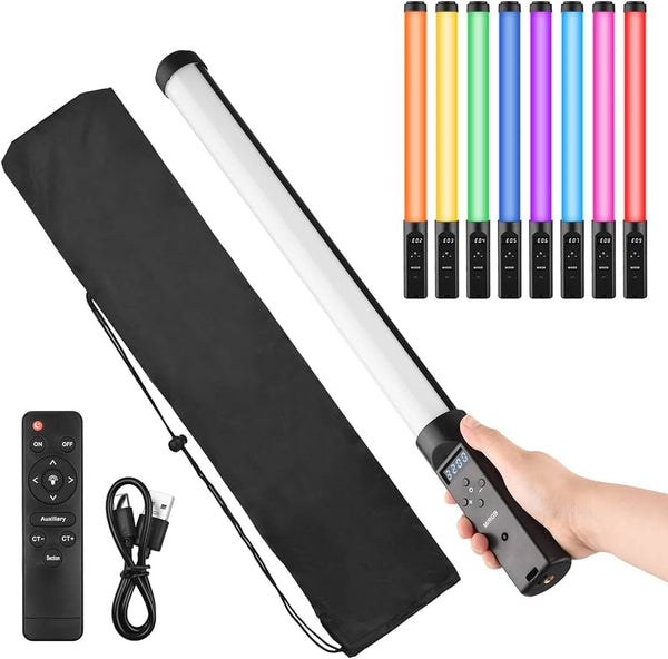 Luz de Tubo LED RGB Com Placa de Proteção